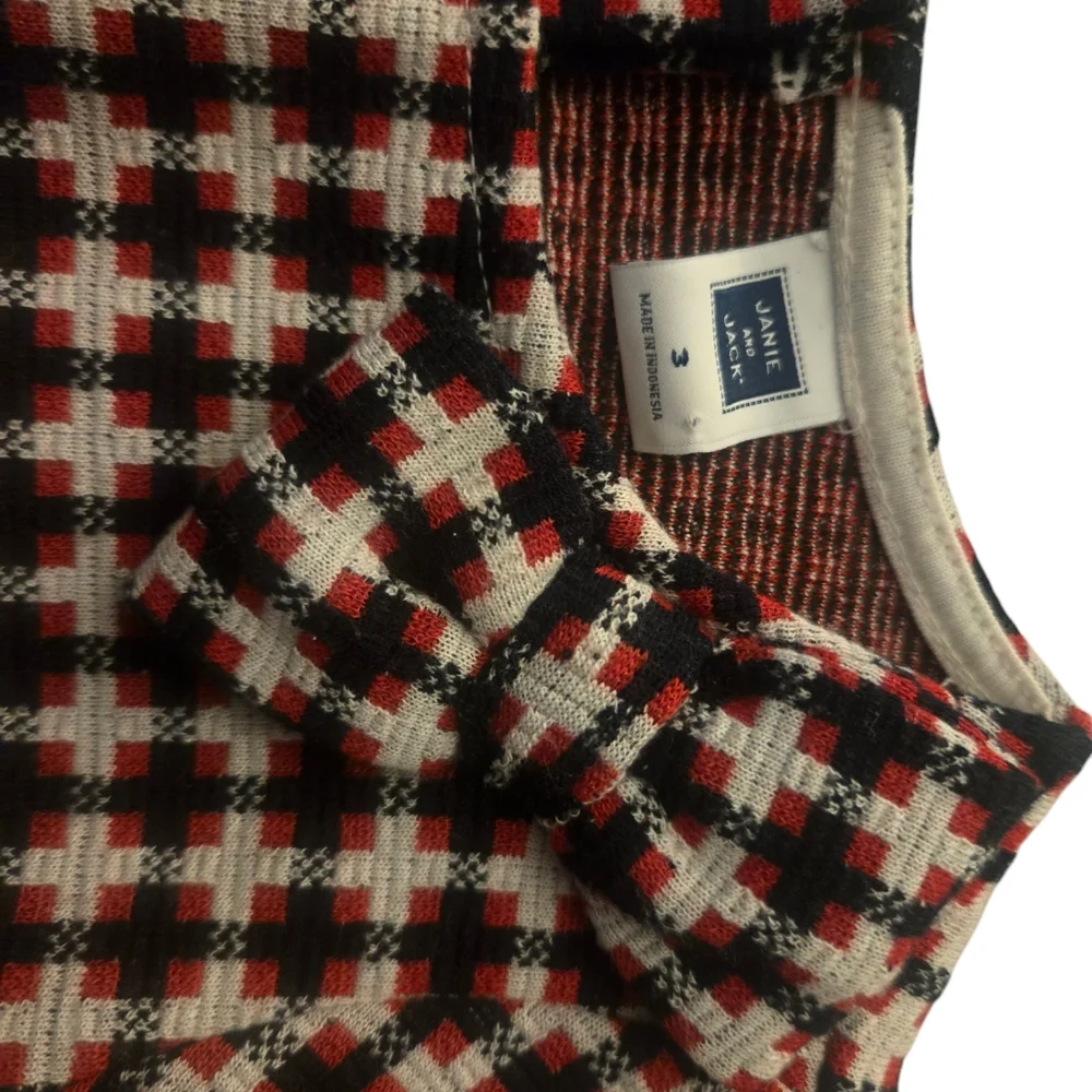 Janie and Jack kids plaid outfit Perfect for Christmas! - Picture 4 of 4